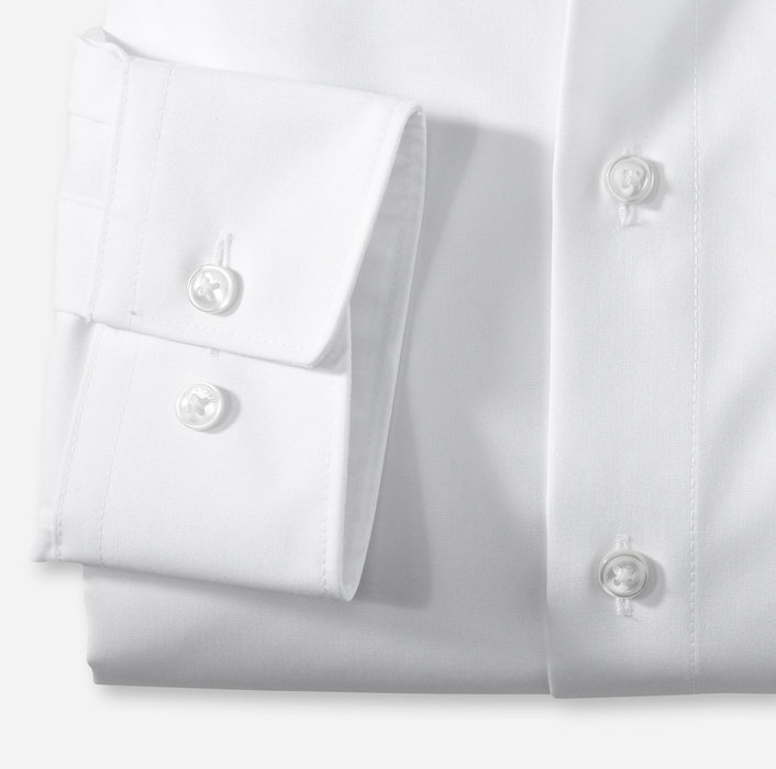 Olymp Camicia Bianca Comfort Fit Olymp Luxor Puro Cotone Facile Stiro