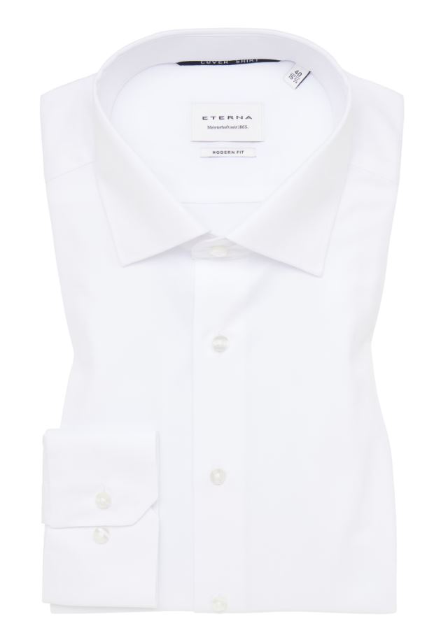 Eterna Camicia Bianca Eterna Modern Fit Collo Classico Italiano
