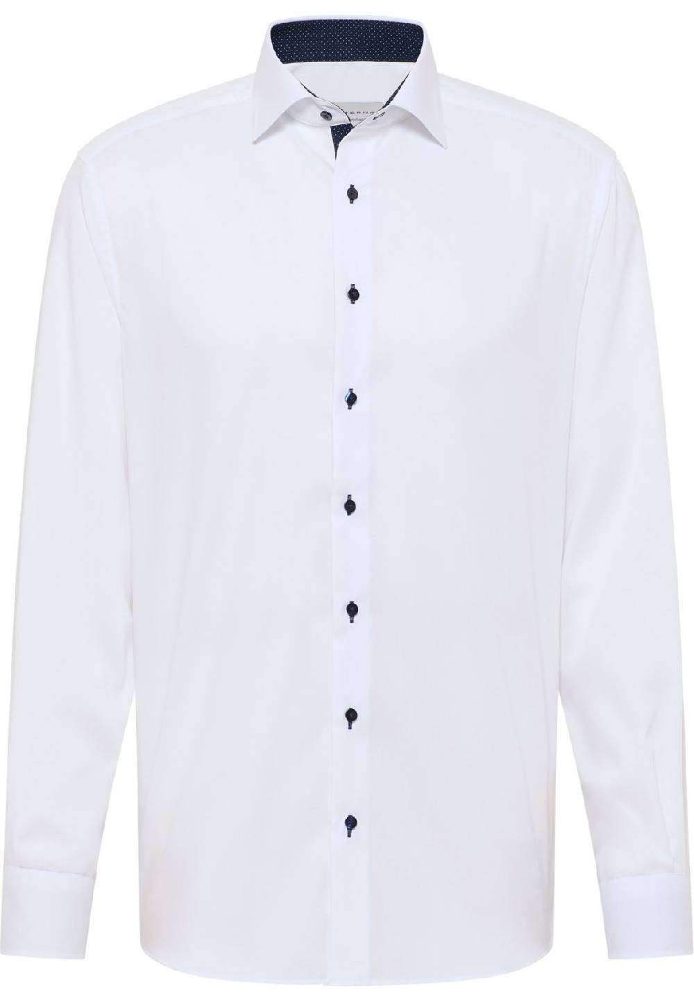 Eterna Camicia Bianca Eterna Modern Fit In Cotone No Stiro