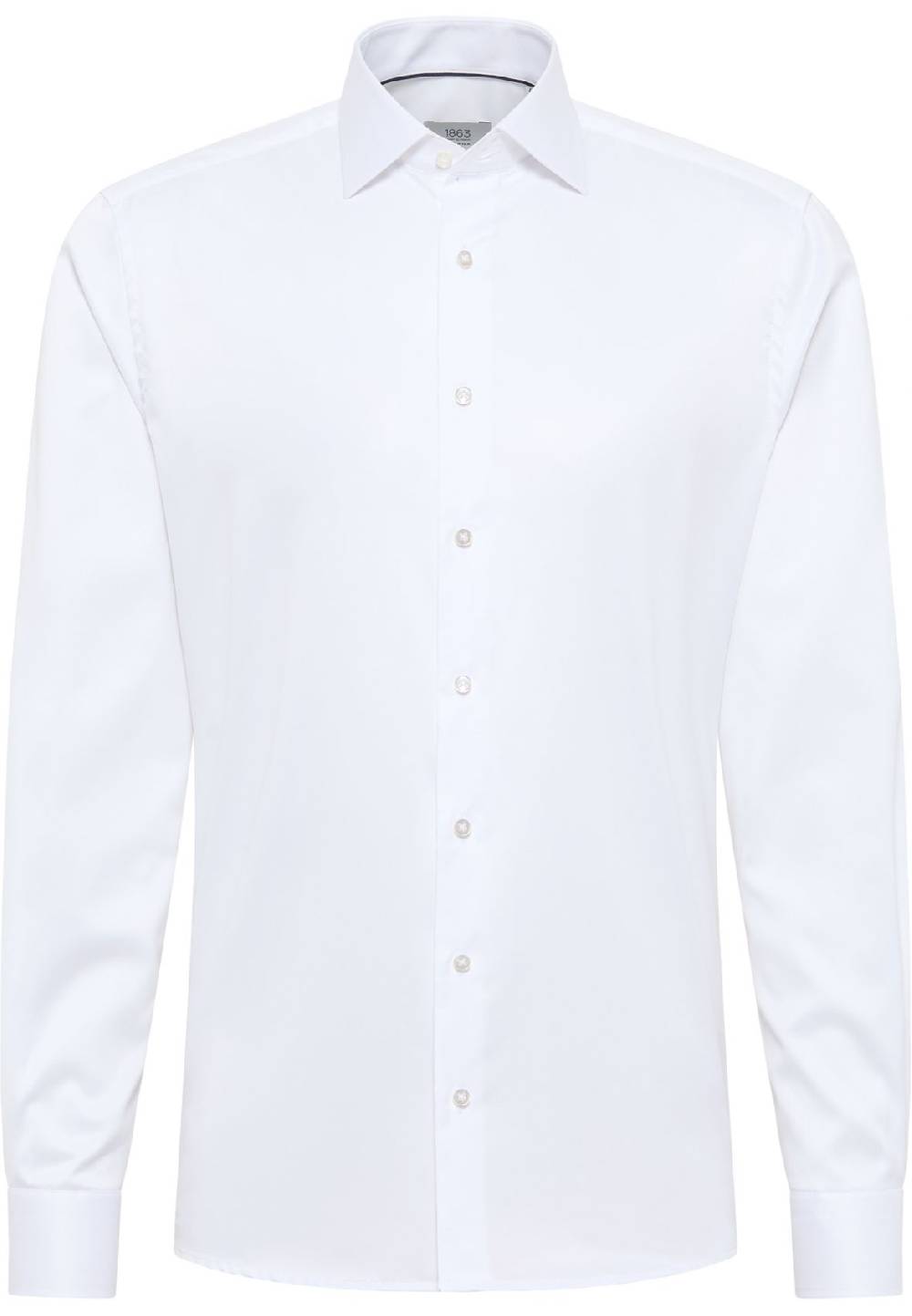 Eterna Camicia Bianca Eterna Modern Fit In Cotone Twill No Stiro