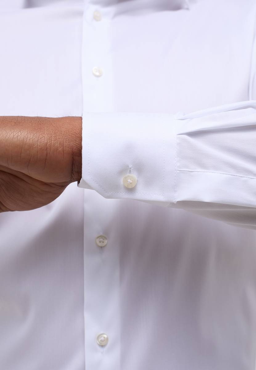 Eterna Camicia Bianca Eterna Modern Fit Tessuto Performante