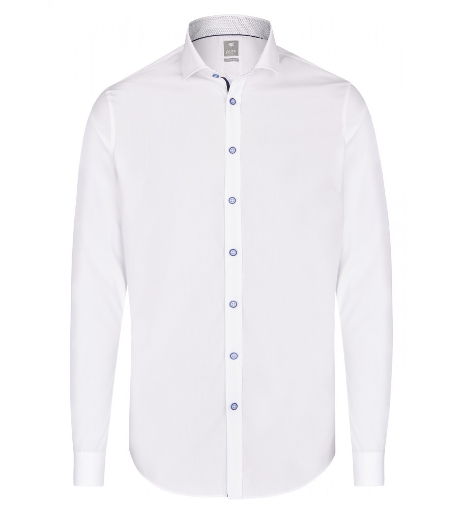 PureShirt Camicia Bianca Extra Slim Fit Pure In Cotone Stretch