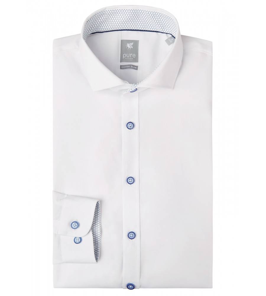 PureShirt Camicia bianca extra slim fit pure in cotone stretch