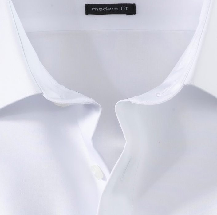 Olymp Camicia Bianca Olymp Cotone Facile Stiro Organico Modern Fit