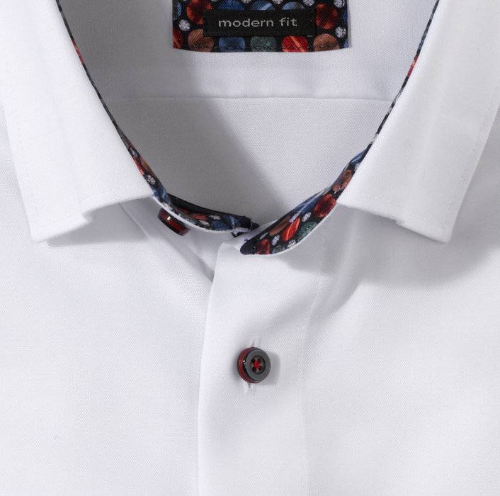 Olymp Camicia Bianca Olymp Modern Fit Cotone Organico