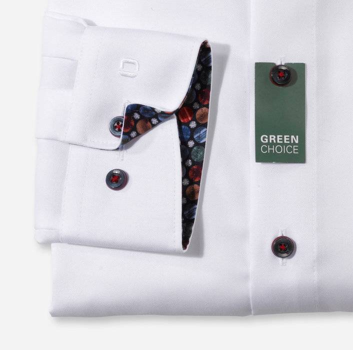 Olymp Camicia Bianca Olymp Modern Fit Cotone Organico