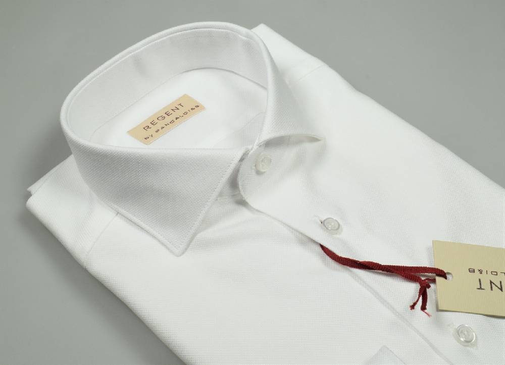 Regent by Pancaldi Camicia bianca slim fit pancaldi cotone oxford