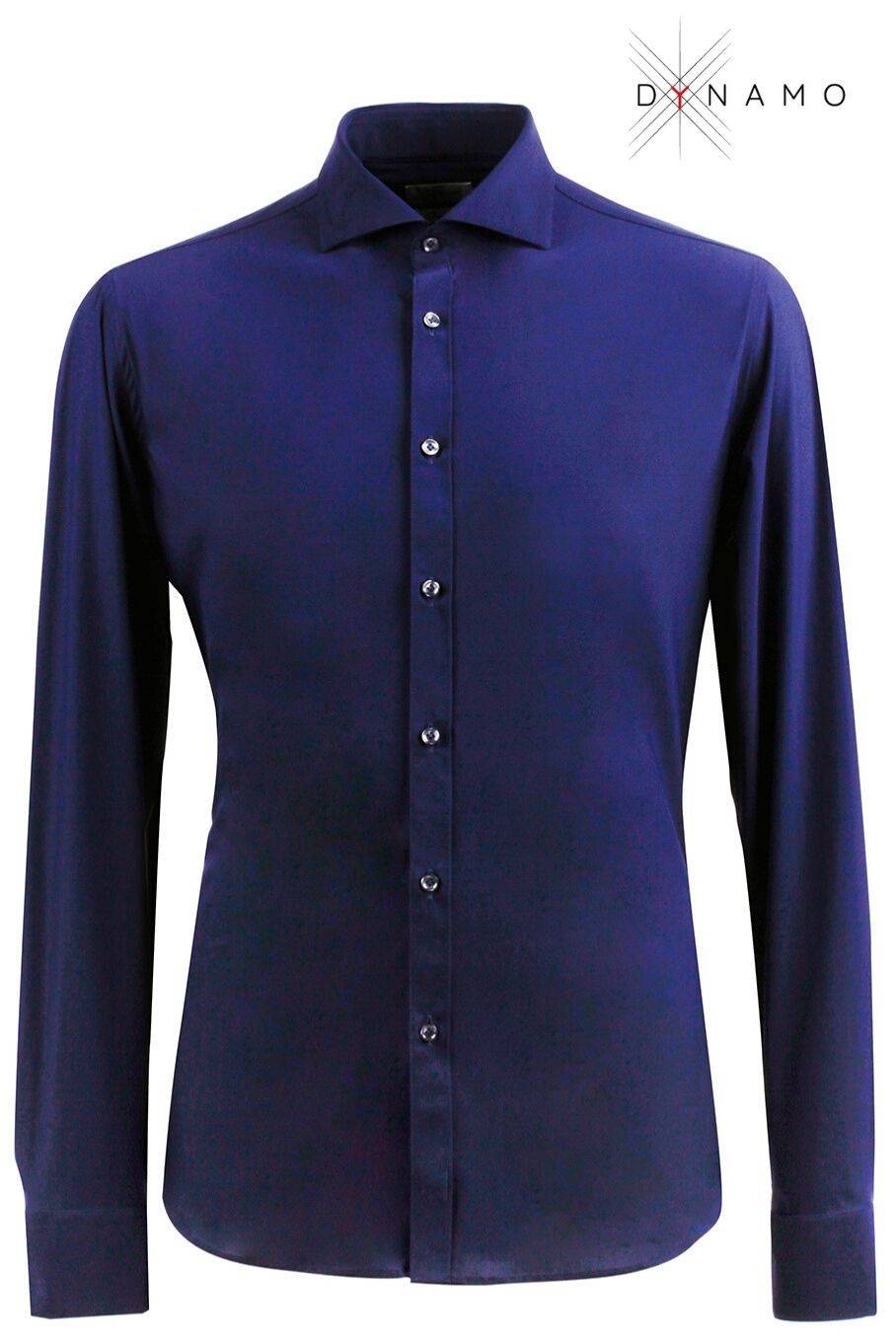 Ingram Camicia blu ingram dynamo tessuto performante vestibilità slim fit