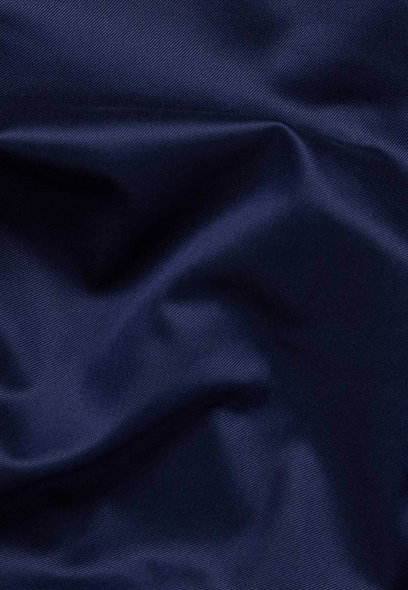 Eterna Camicia Blu Scuro Eterna Modern Fit In Cotone Twill No Stiro