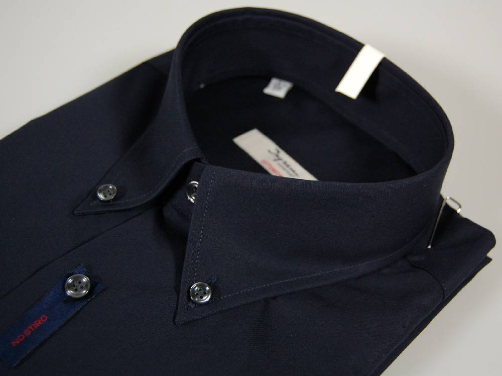 Ingram Camicia Blu Scuro Ingram Cottonstir Collo Button Down