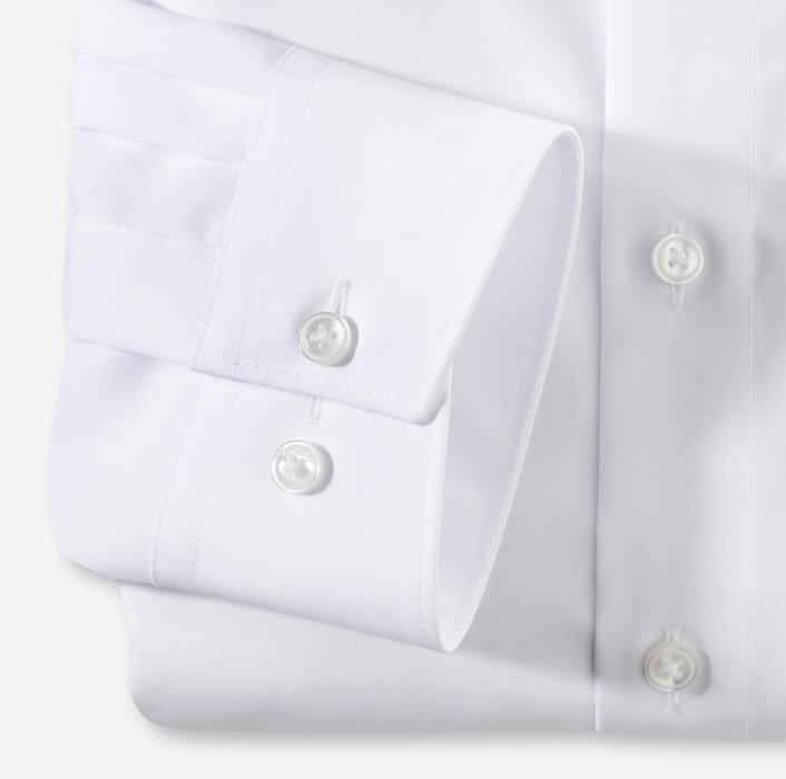 Olymp Camicia Button Down Bianca Olymp Modern Fit Cotone No Stiro