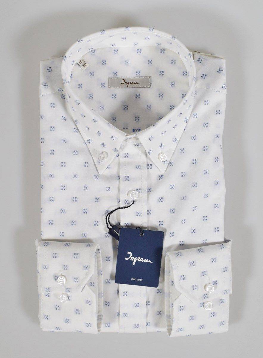 Ingram Camicia Button Down Ingram Fil Coupè Regular Fit In Due Colori