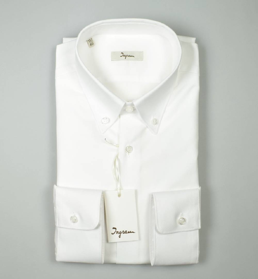 Ingram Camicia Button Down Ingram Slim Fit Cotone Oxford