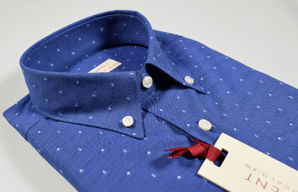Regent by Pancaldi Camicia button down pancaldi azzurro scuro regular fit