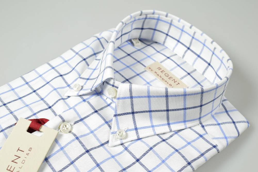 Regent By Pancaldi Camicia Button Down Pancaldi In Flanella Rasata A Quadri
