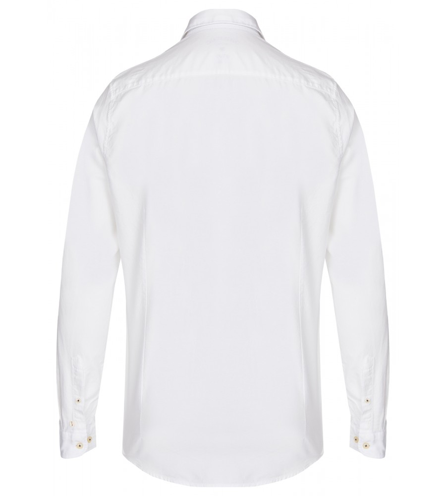 PureShirt Camicia Casual Pure In Cotone Oxford Autentico Interno Collo/polso In Contrasto In Jeans