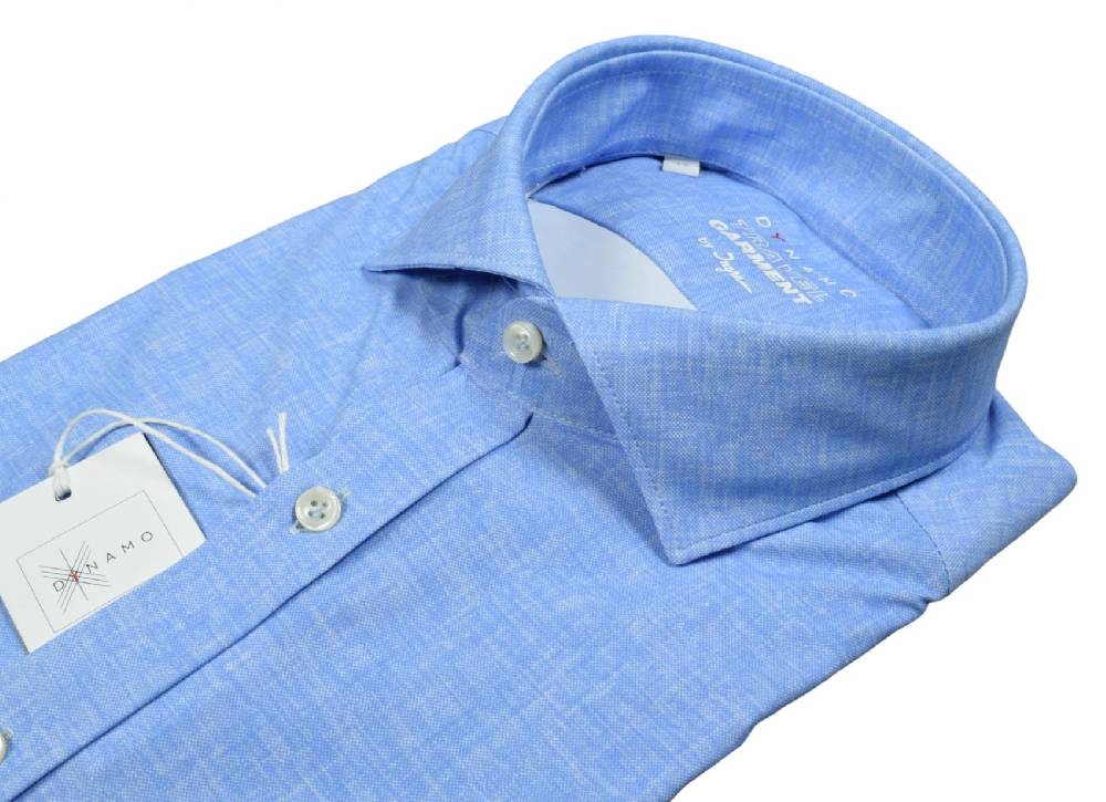 Ingram Camicia Celeste Ingram Dynamo Tessuto Performante Vestibilità Slim Fit