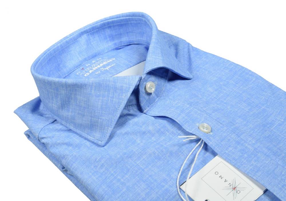 Ingram Camicia celeste ingram dynamo tessuto performante vestibilità slim fit