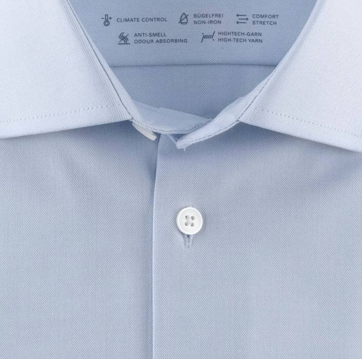 Olymp Camicia Celeste Olymp Dynamic Flex Modern Fit