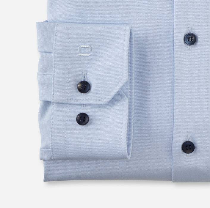 Olymp Camicia Celeste Olymp In Jersey Super Slim Fit