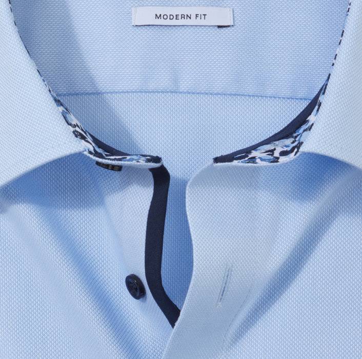 Olymp Camicia Celeste Olymp Modern Fit Cotone Oxford