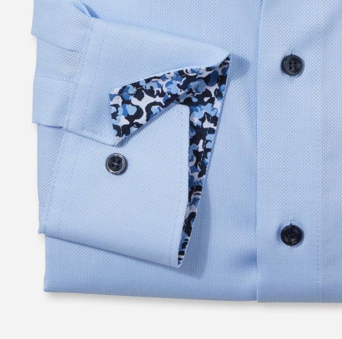 Olymp Camicia Celeste Olymp Modern Fit Cotone Oxford
