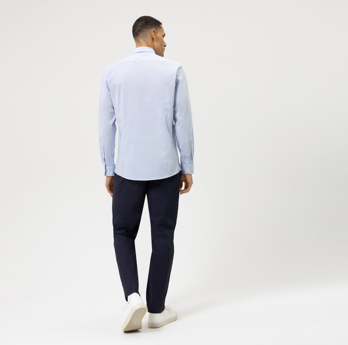 Olymp Camicia Celeste Slim Fit Olymp Cotone Stretch