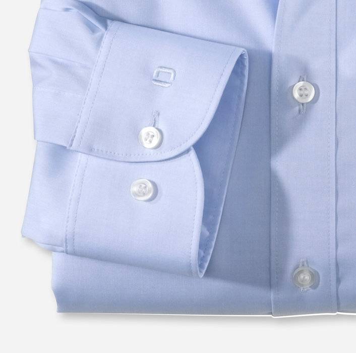 Olymp Camicia Celeste Slim Fit Olymp Cotone Stretch