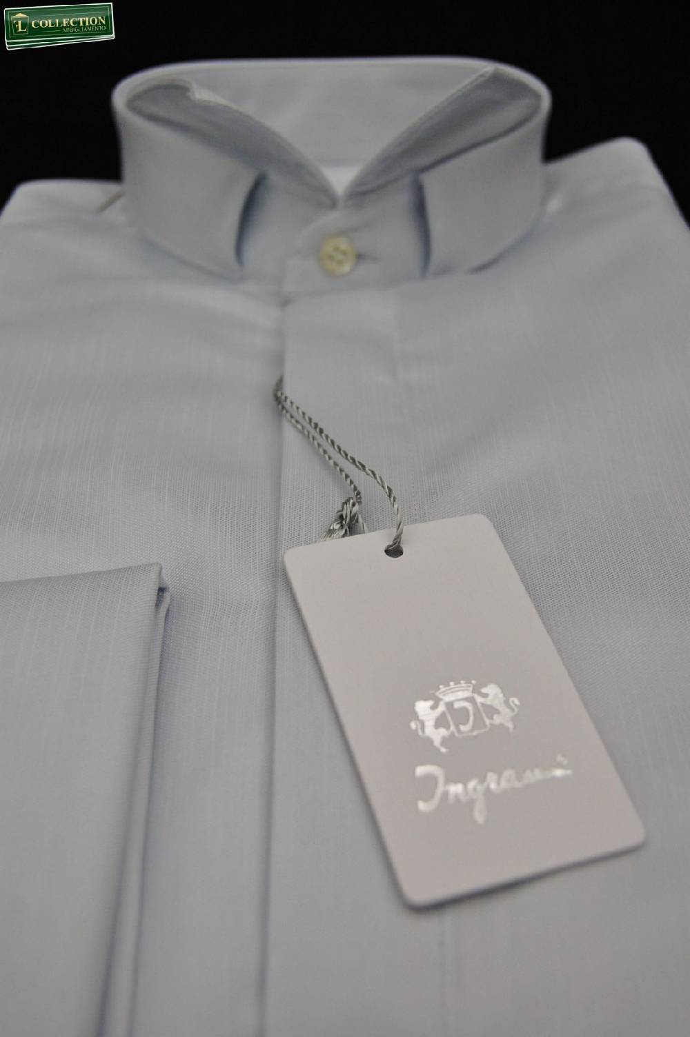 Ingram Camicia Cerimonia Diplomatica Slim Fit Grigio