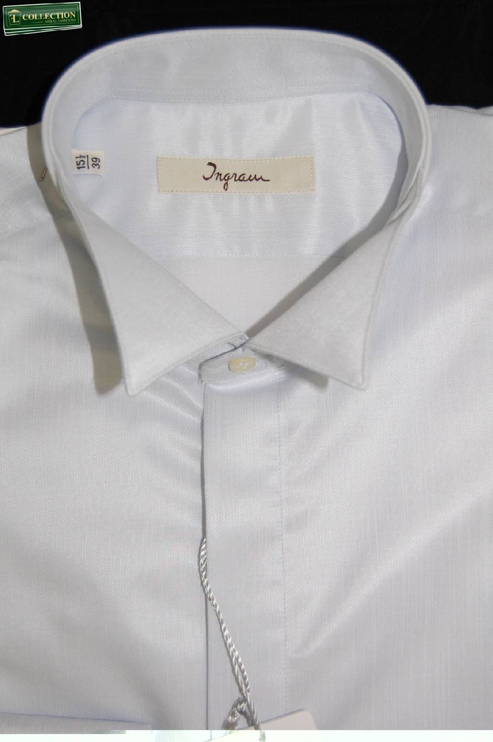 Ingram Camicia Cerimonia Diplomatica Slim Fit Grigio