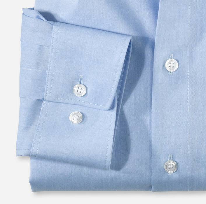 Olymp Camicia Classica Olymp Modern Fit Cotone Chambray Facile Stiro