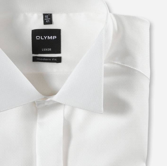 Olymp Camicia Collo Diplomatico Olymp Modern Fit Con Polso Doppio Per Gemelli
