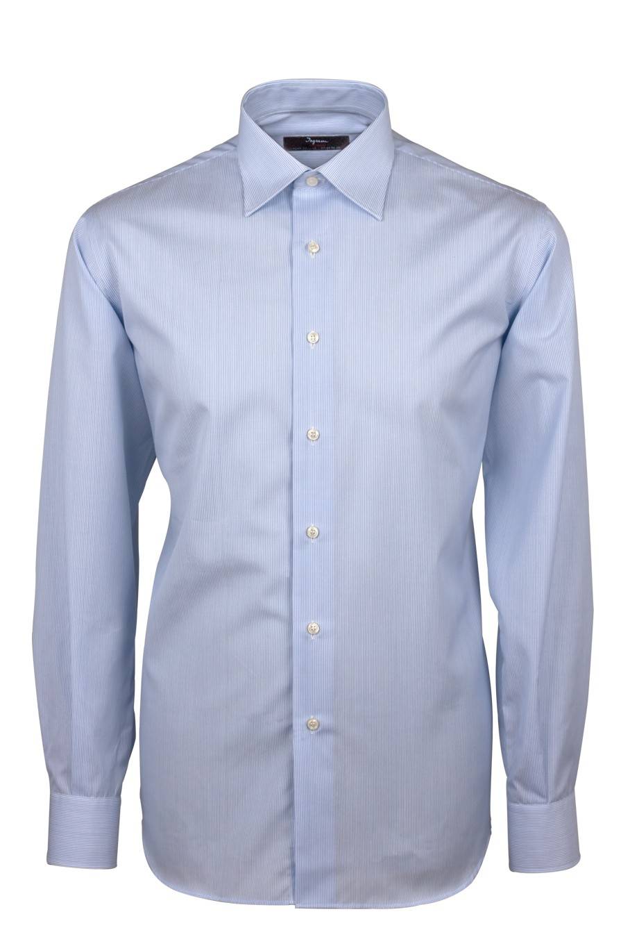 Ingram Camicia cottonstir ingram mille righe celeste