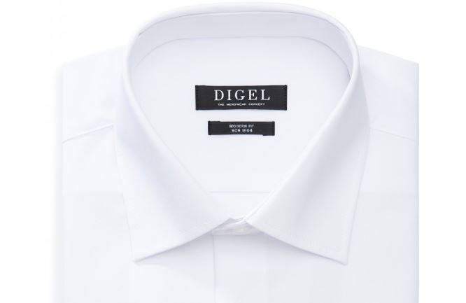 Digel Camicia Digel Bianca Regular Fit Puro Cotone No Stiro