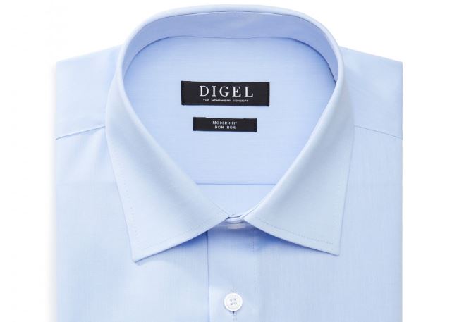 Digel Camicia Digel Celeste Regular Fit Puro Cotone No Stiro