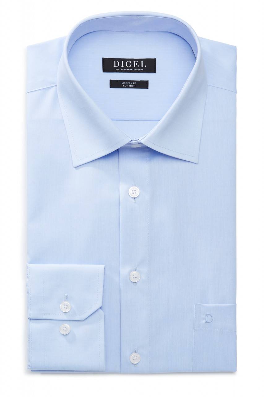 Digel Camicia digel celeste regular fit puro cotone no stiro