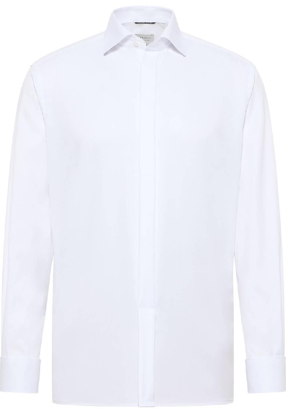 Eterna Camicia Elegante Eterna Bianca Modern Fit Polso Doppio Abbottonatura Coperta