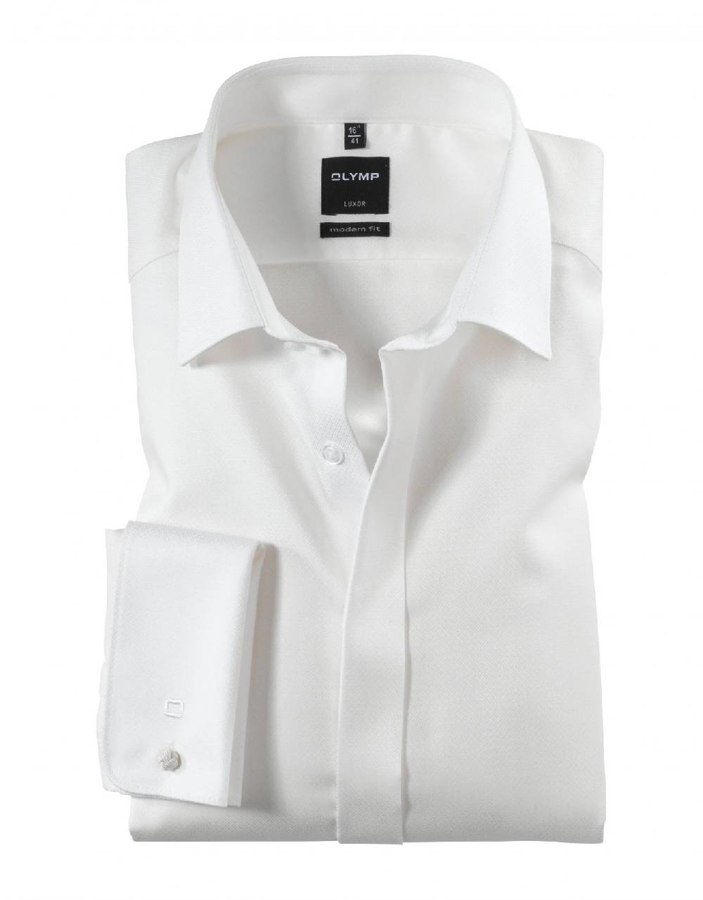 Olymp Camicia elegante olymp modern fit con polso doppio per gemelli