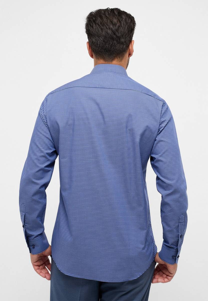 Eterna Camicia Eterna A Quadretti Azzurro Modern Fit