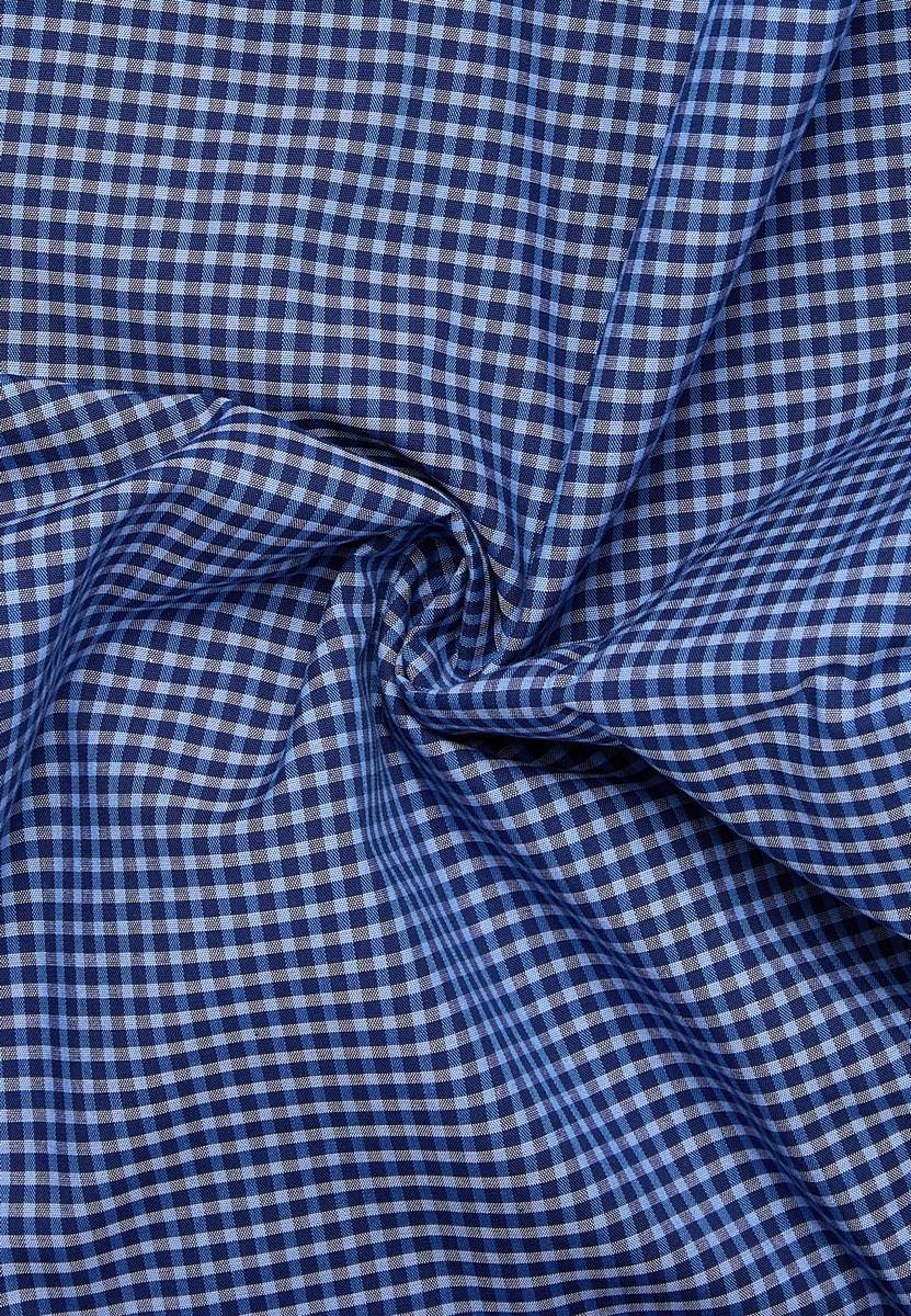 Eterna Camicia Eterna A Quadretti Azzurro Modern Fit