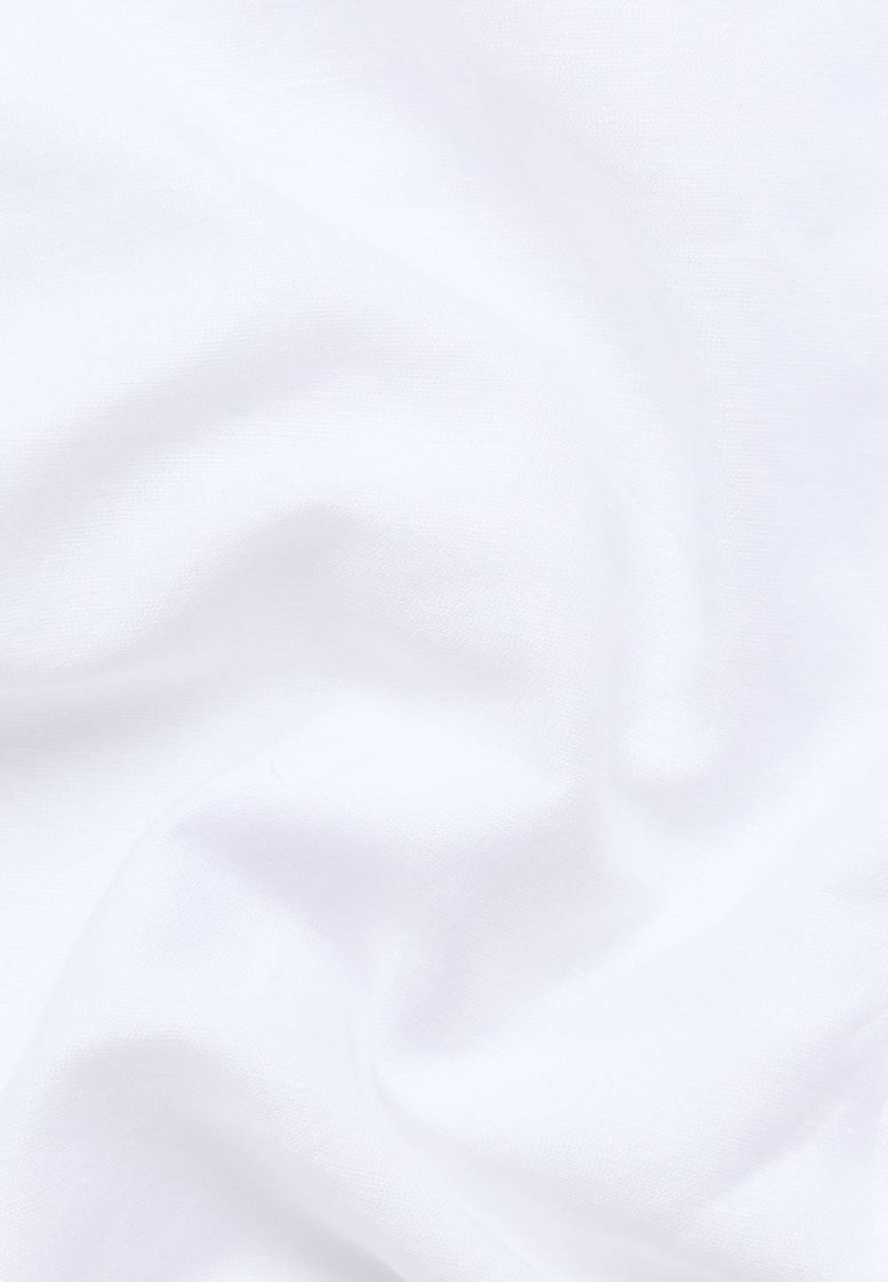 Eterna Camicia Eterna In Cotone E Lino Bianca Modern Fit