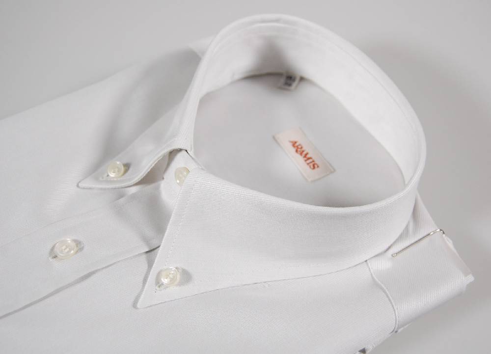 Aramis Camicia Grigio Perla Aramis Collo Button Down