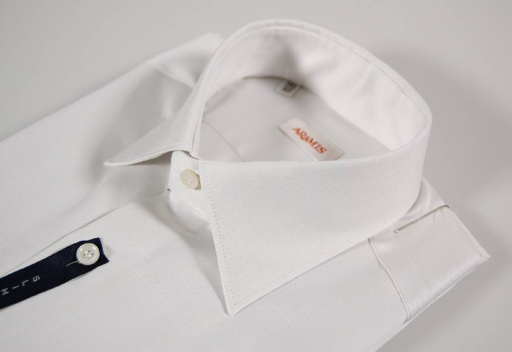 Aramis Camicia Grigio Perla Aramis Slim Fit In Puro Cotone