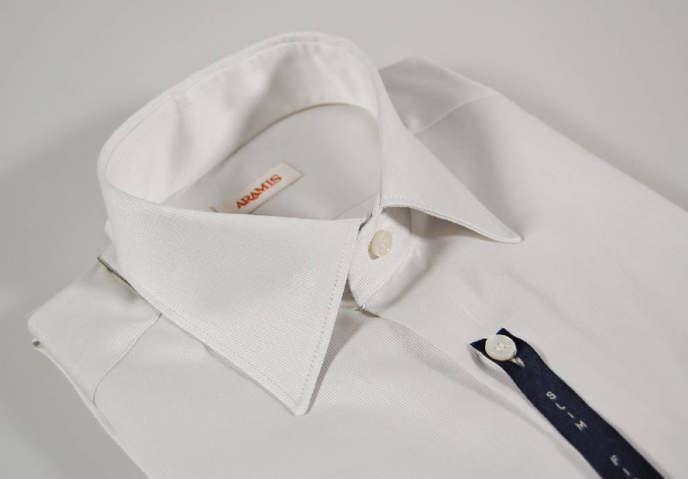 Aramis Camicia grigio perla aramis slim fit in puro cotone