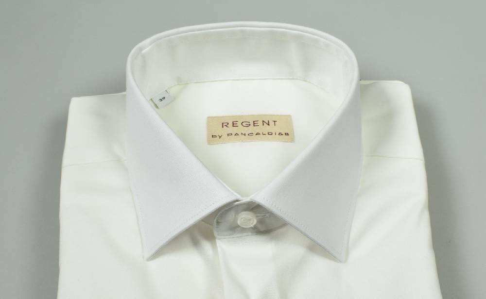 Regent By Pancaldi Camicia In Cotone Stretch Bianca Pancaldi Regular Fit