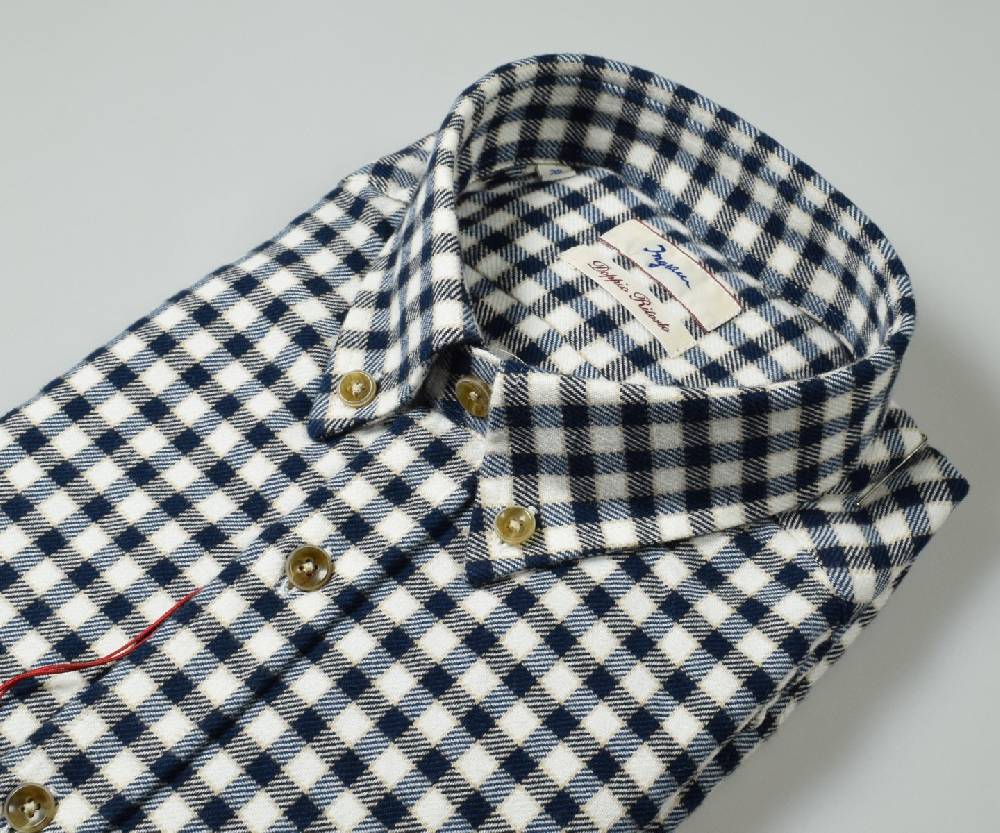Ingram Camicia In Flanella Ingram Collo Button Down Regular Fit