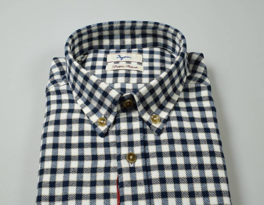 Ingram Camicia In Flanella Ingram Collo Button Down Regular Fit