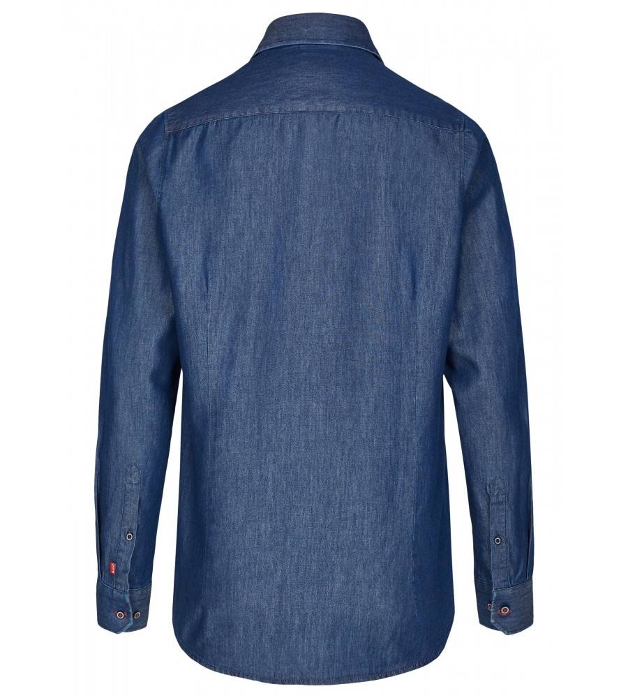 PureShirt Camicia In Jeans Slim Fit Pure Collo Alla Francese