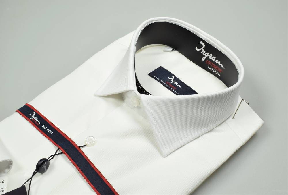 Ingram Camicia Ingram Bianca Regular Fit Collo Mezzo Francese