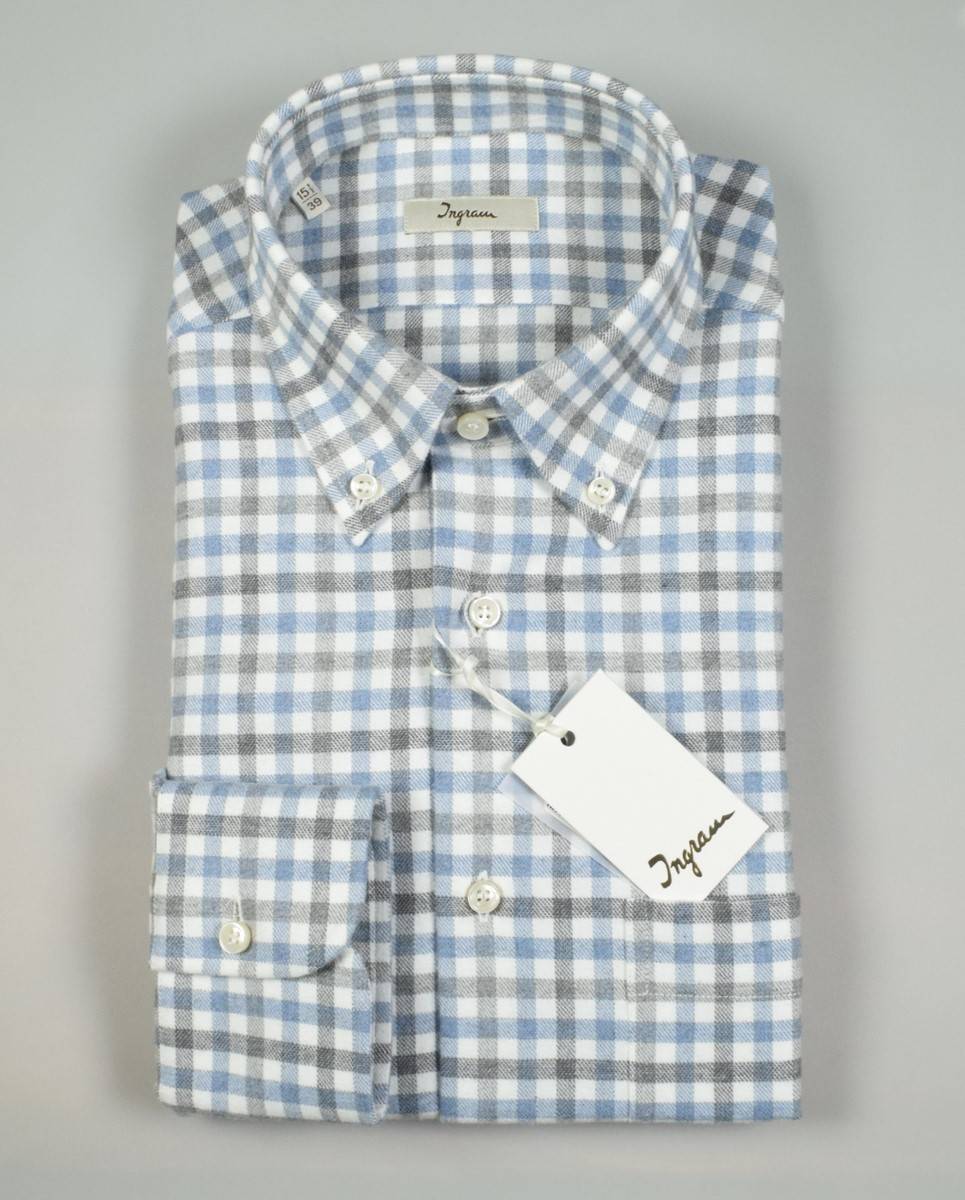 Ingram Camicia Ingram Button Down A Quadretti Cotone Caldo Flanella